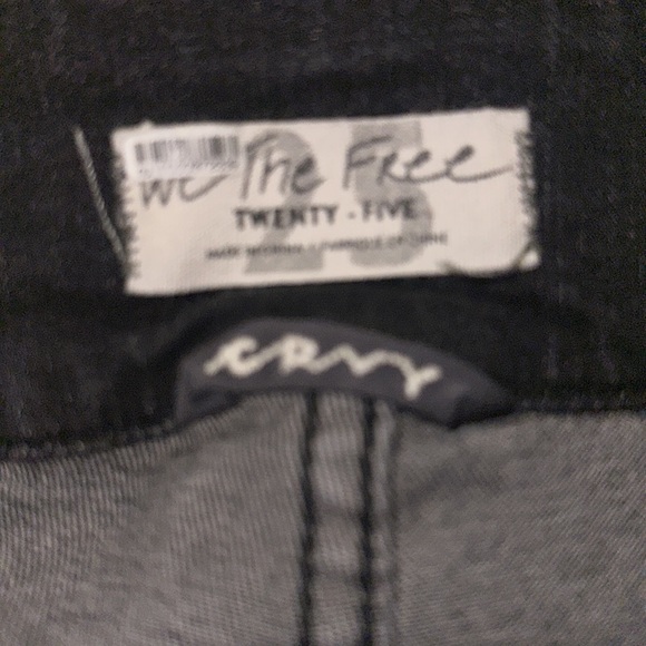 We The Free People Curvy Lovers Knot Black High Waist Lace Up Skinny Jeans 25 - Picture 5 of 12